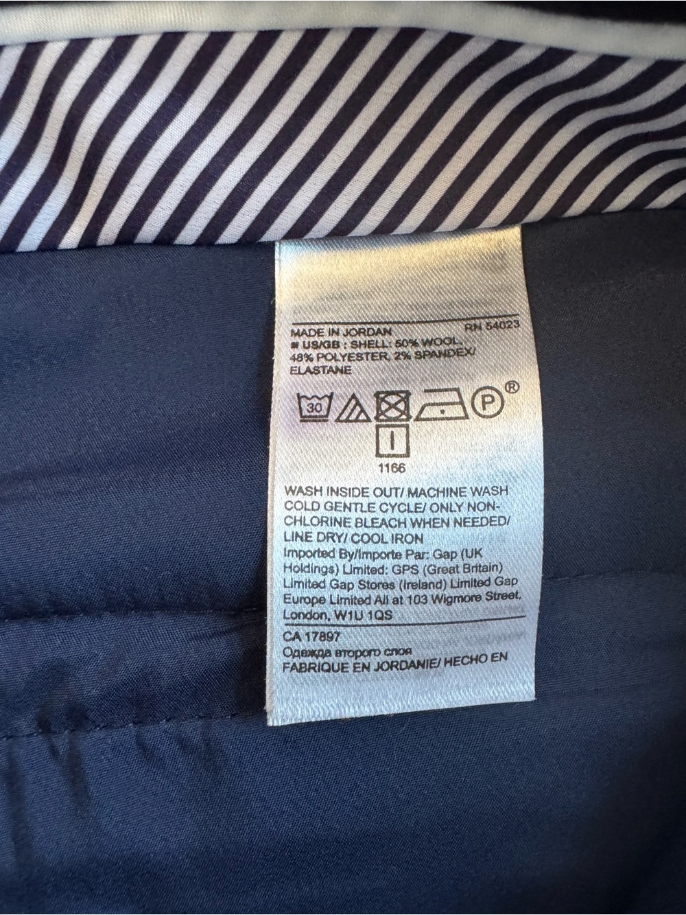 Banana Republic Navy Ryan Dress Pants Women’s Size 8 - Picture 6 of 8